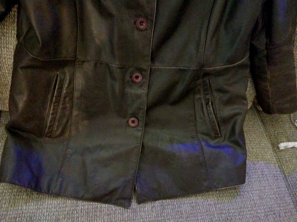 Wilsons Vintage Leather Mens 2XL Brown Genuine Leather Bomber Jacket - Picture 6 of 15